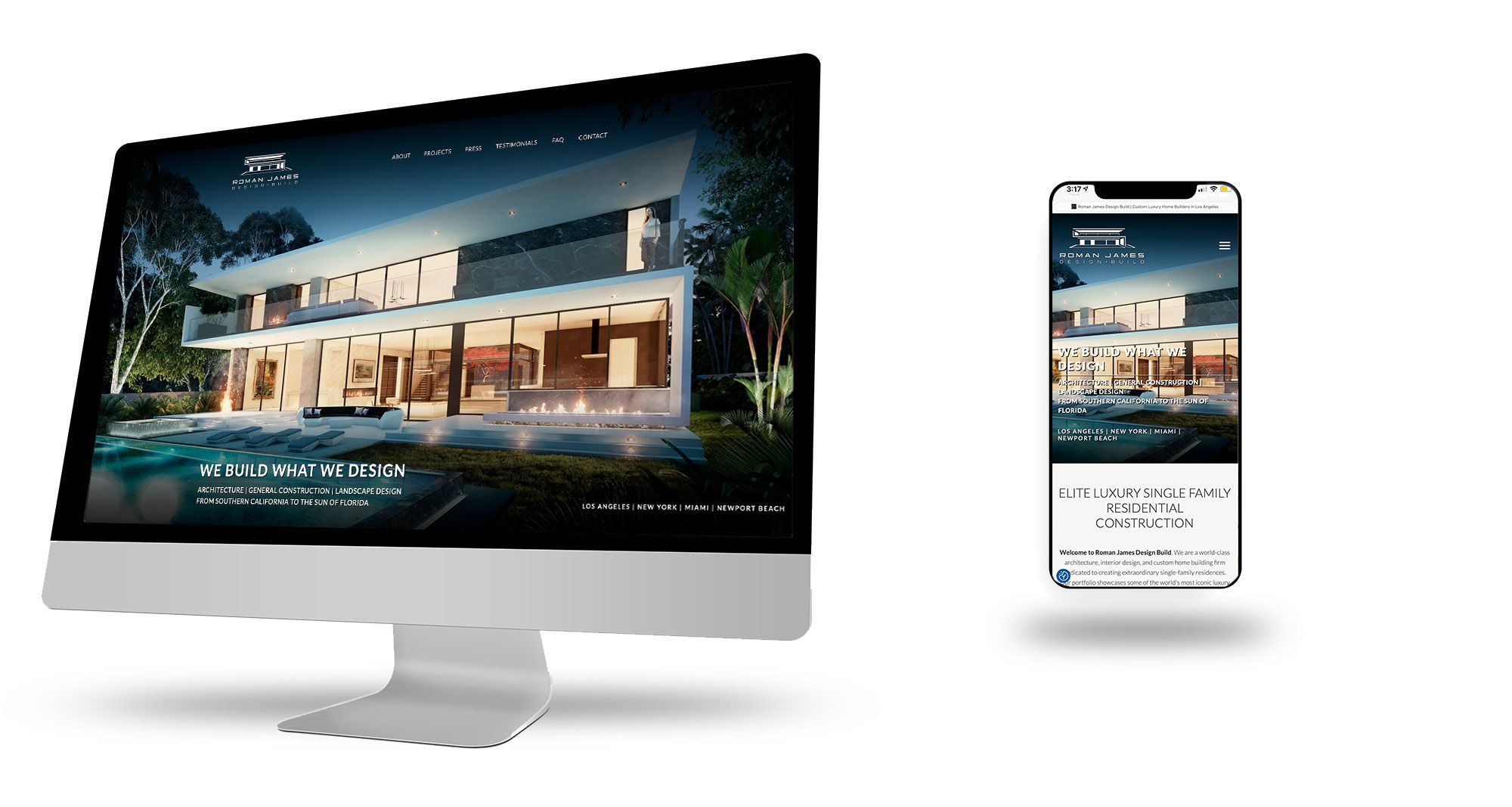 Roman James Architecture and General Contractor Web Site
