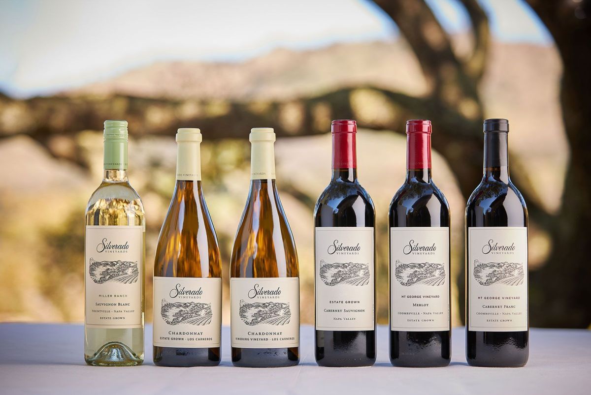 Silverado Vineyards Wine Bottles Shot